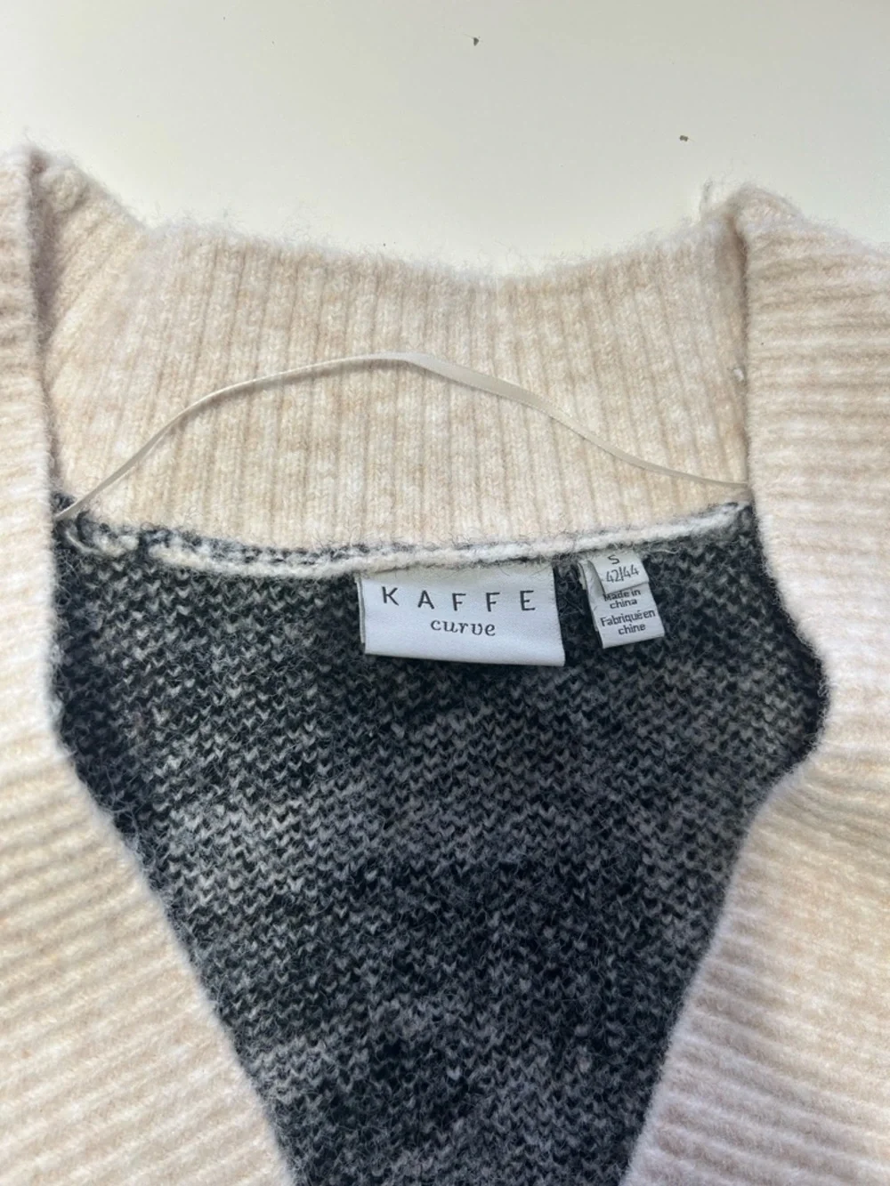 Zebra-Print Button Front Cardigan in Black & Cream - Picture 2 of 5